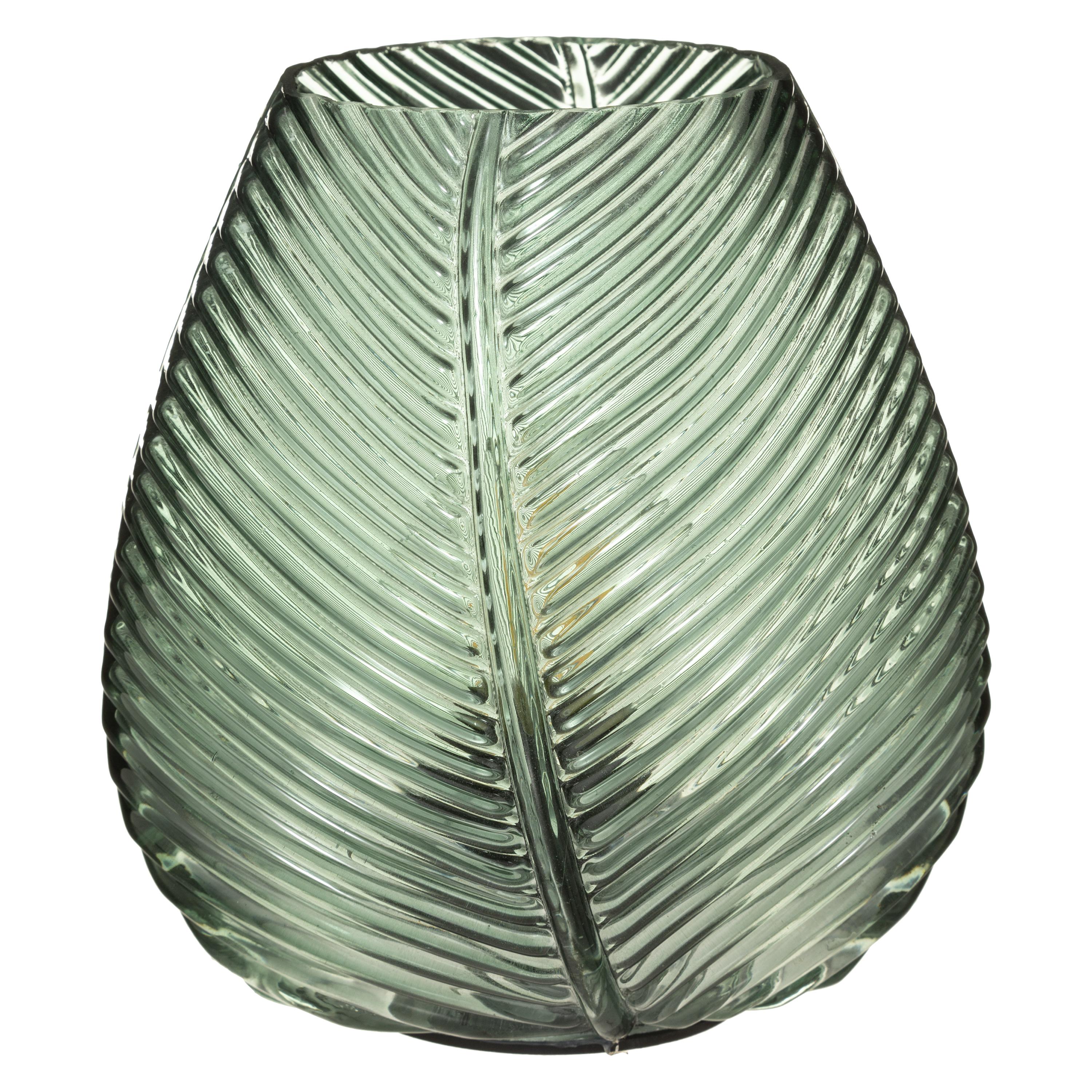LAMPE LED VERRE PALM H.15CM