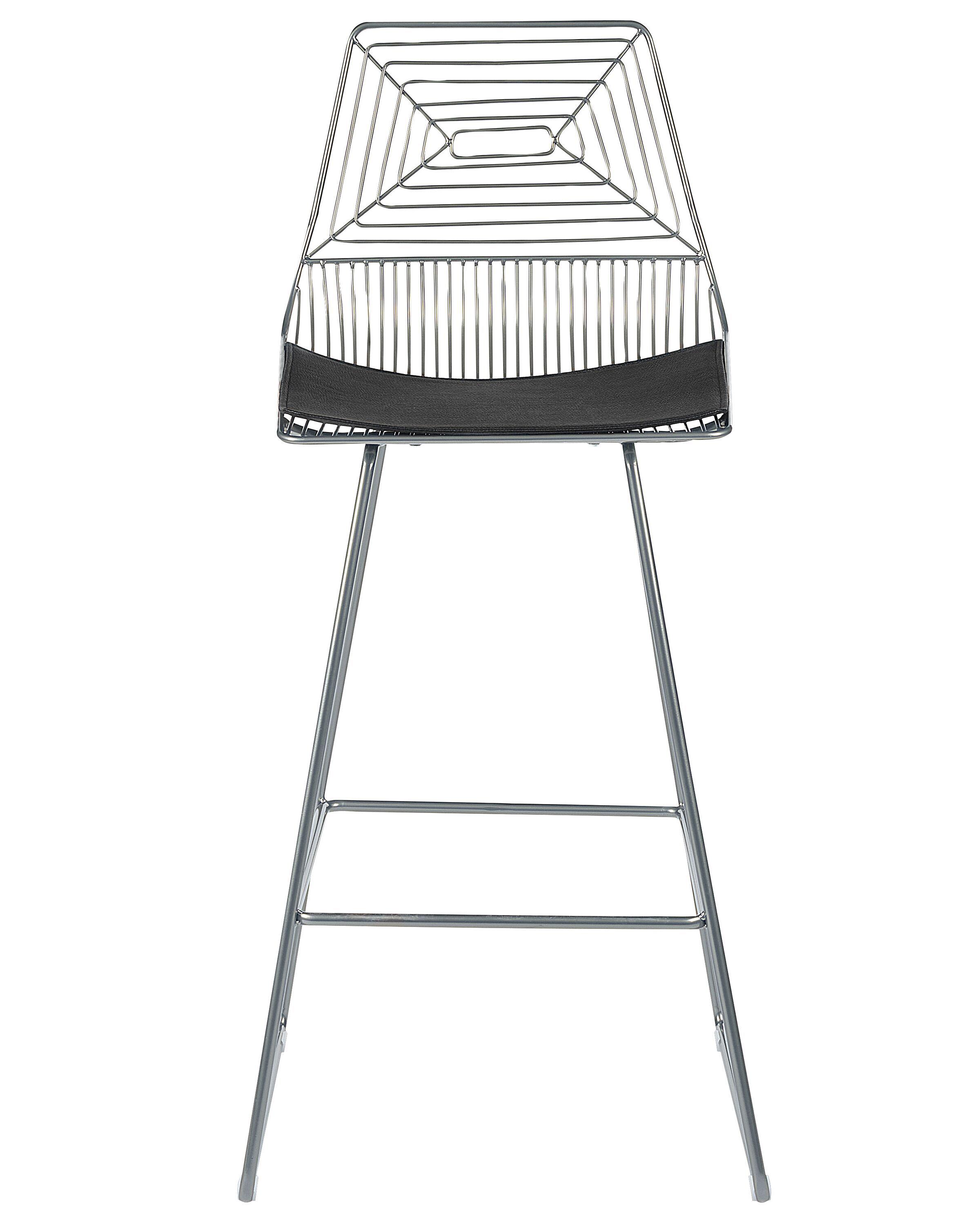 Set van 2 barstoelen BISBEE Metaal Zilver
