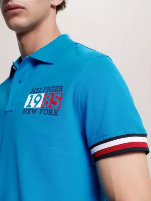 Polo Slim Fit com Detalhe de Logo