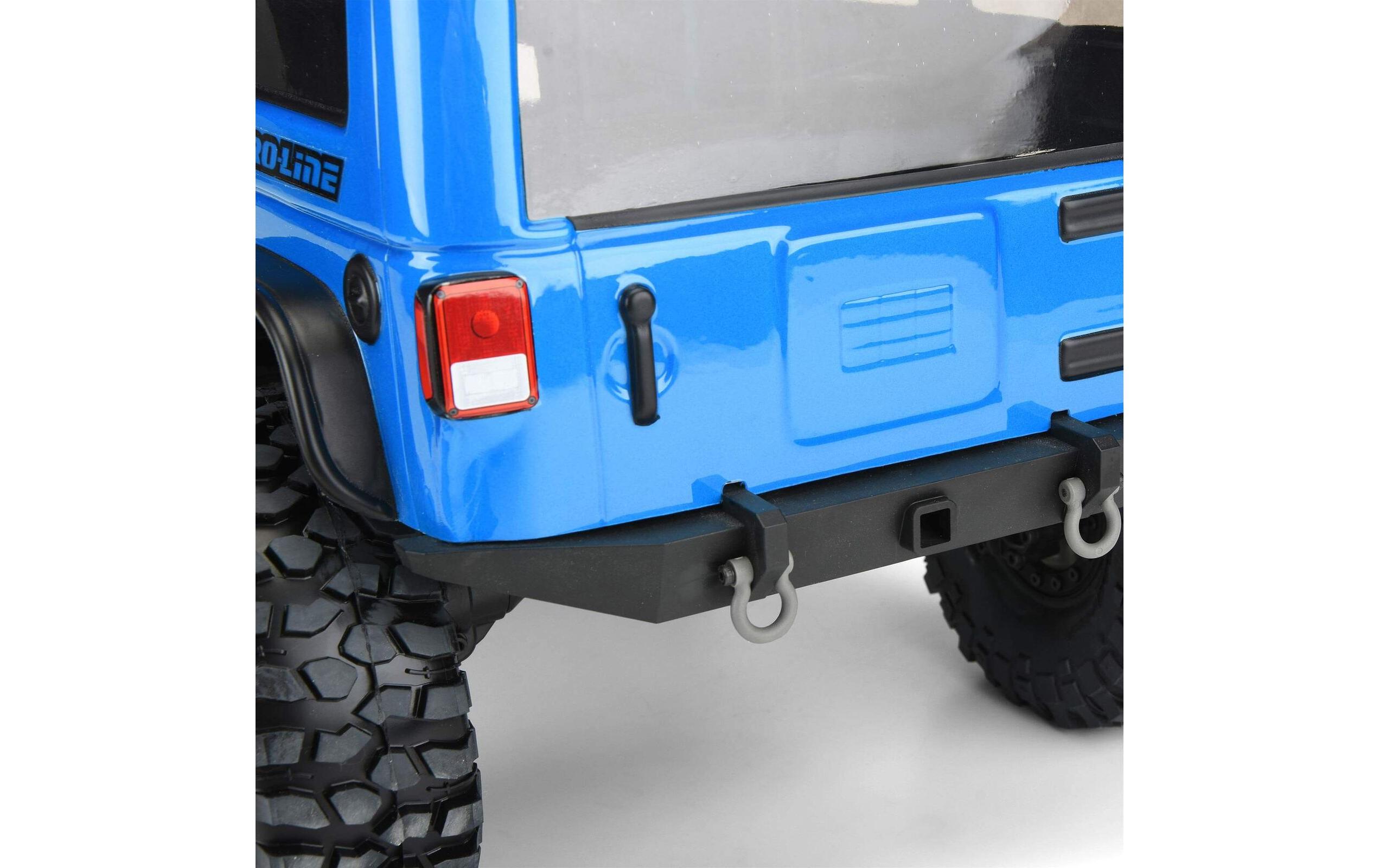 Karosserie Jeep Wrangler Rubicon unlackiert, 1:10Karosserie für Crawler mit 325 mm Radstand, z.B. TRX-4