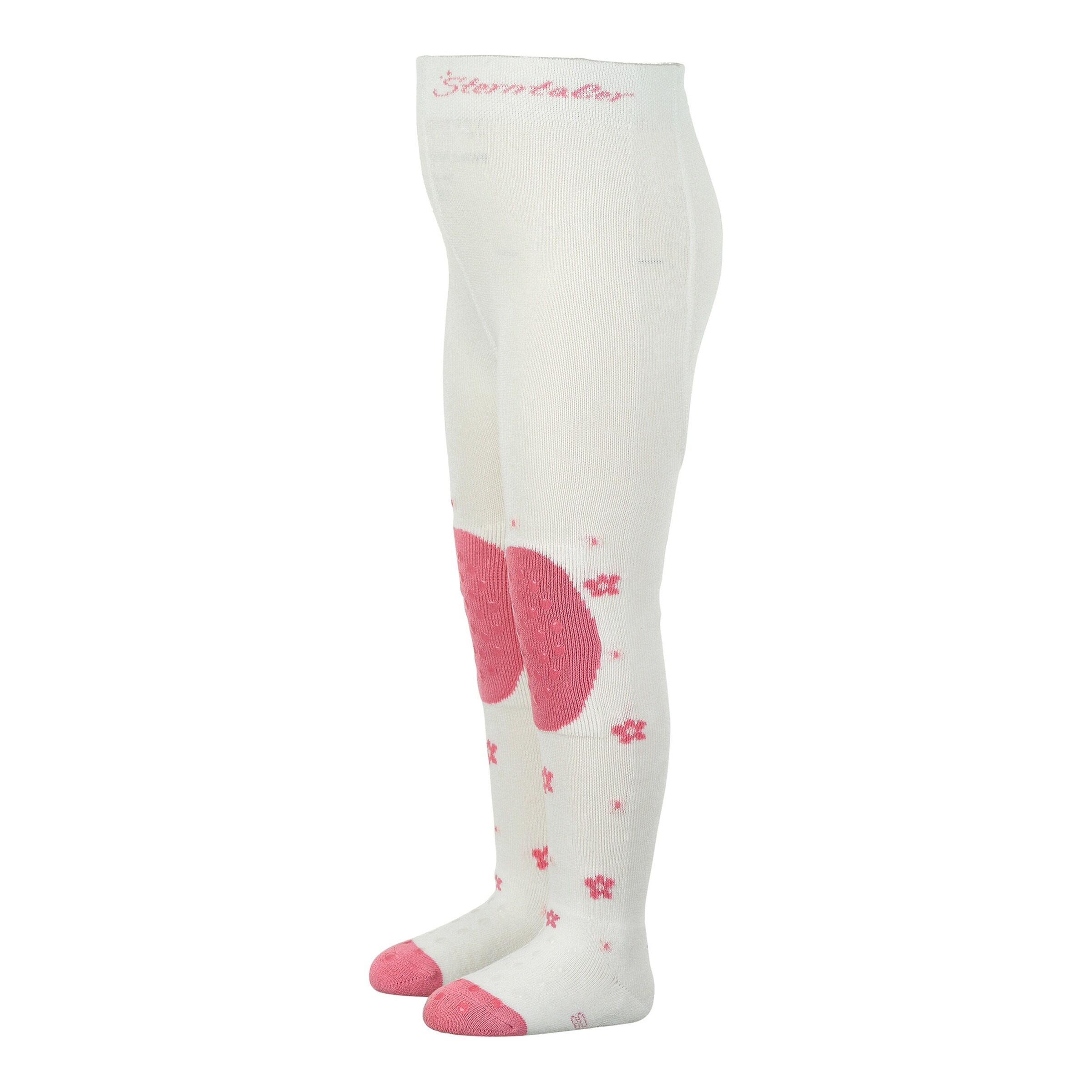 Sterntaler Krabbelstrumpfhose Maus natur/rosa