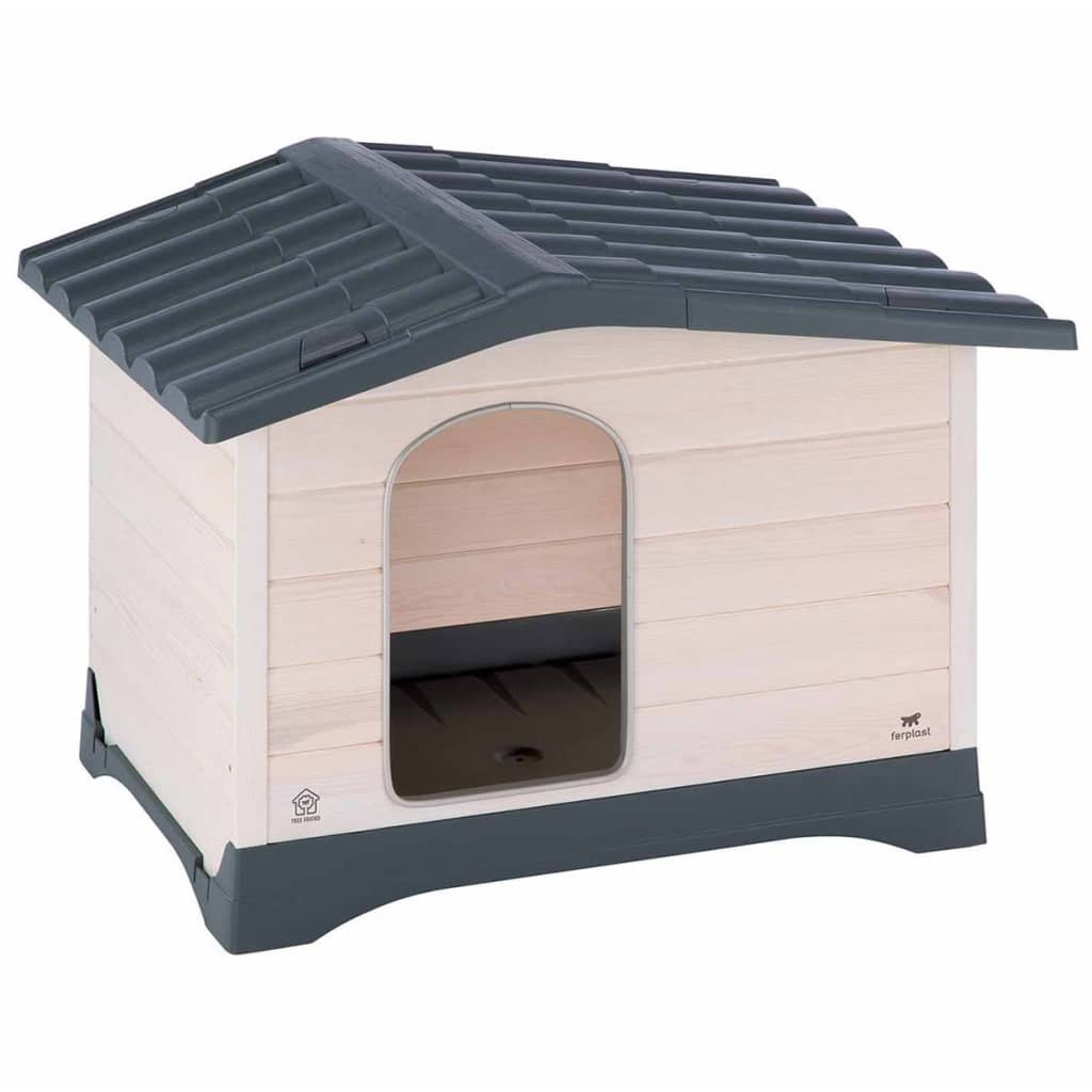 Niche pour chiens lodge 70 gris 73x59x54,5 cm 87247099
