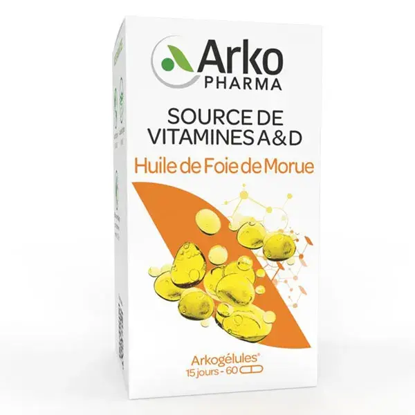 Arkopharma Arkogélules Óleo de Fígado de Bacalhau 60 cápsulas