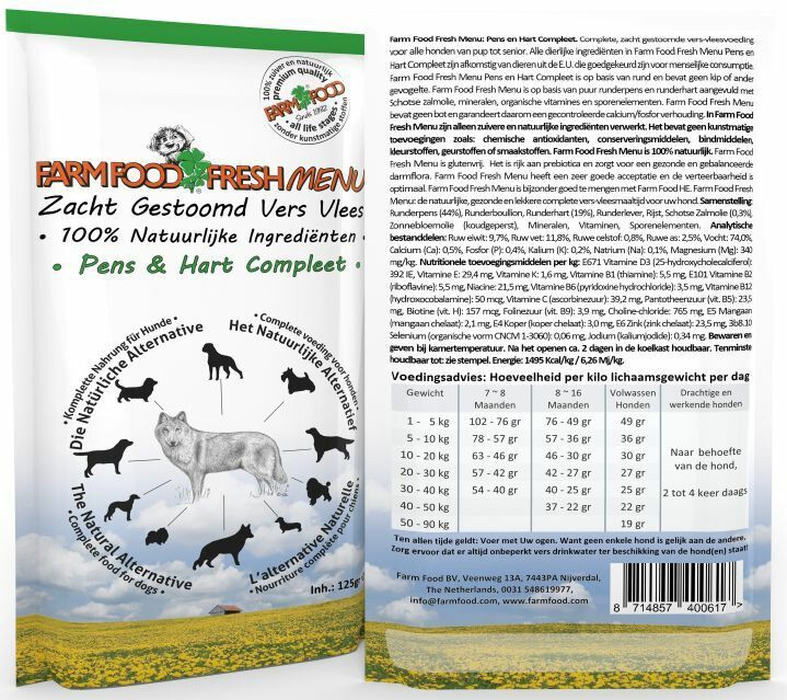16x Farmfood Fresh Menu Pens En Hart 125 Gr