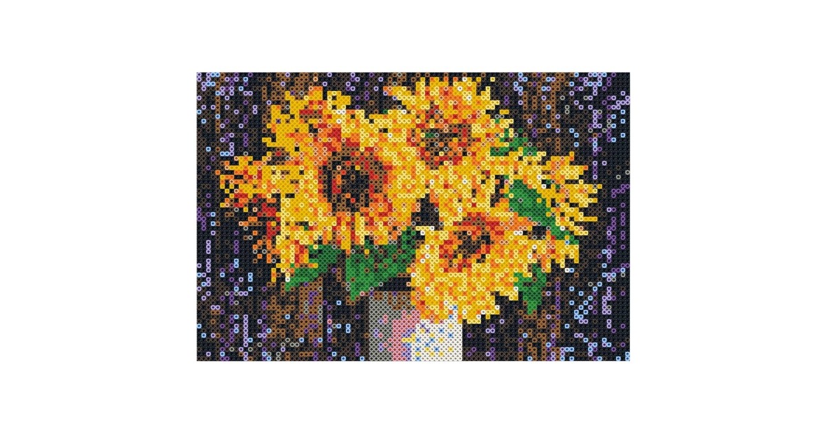 SES CreativeBEEDZ Art - Zonnebloemen Knutselen  (06003)
