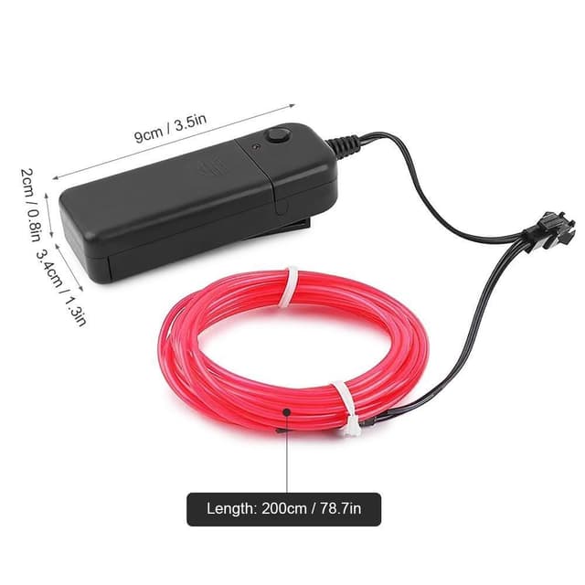 LED Scooter Light Strip Vandtætte biler Atmosfære 3 lystilstande