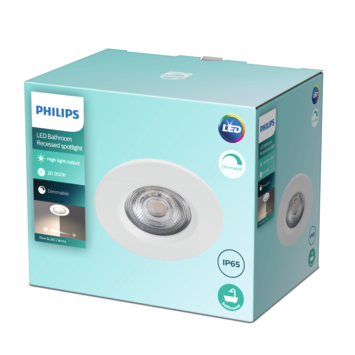 Philips badkamer LED inbouwspot Dive 1x5W wit