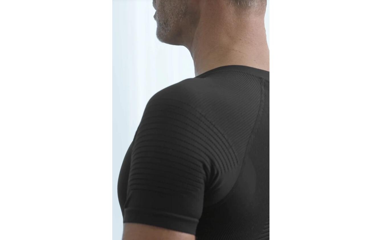 Körperhaltung Shirt Herren, schwarz Grösse M/LHaltungskorrigierendes Shirt für Herren