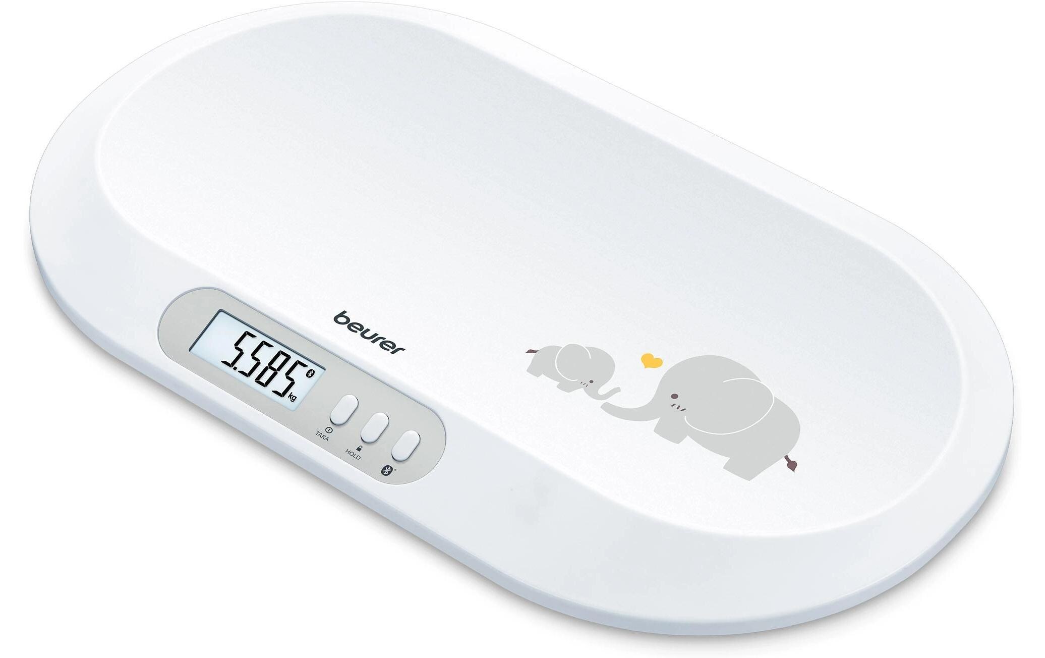 Babywaage BY90 BluetoothWaage mit rutsch- und abriebfesten Gummifüssen