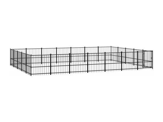 Chenil cage enclos pac noire 679 x 485 x 100 cm 02_0041836