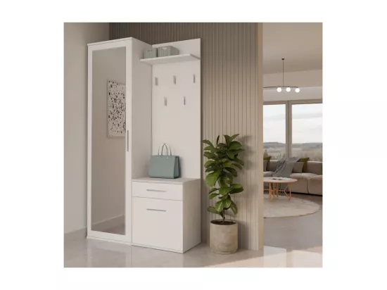 DOUBLE ARMOIRE BLANC MAT
