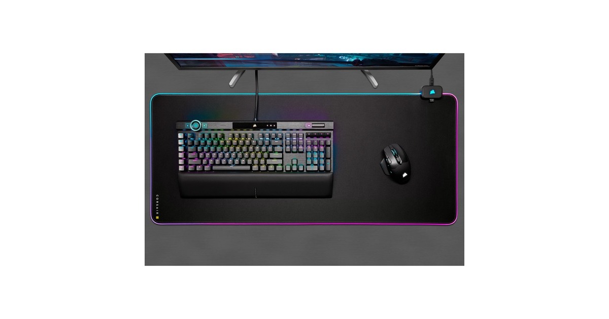 CorsairMM700 RGB Extended Mouse Pad  (Zwart, RGB leds)