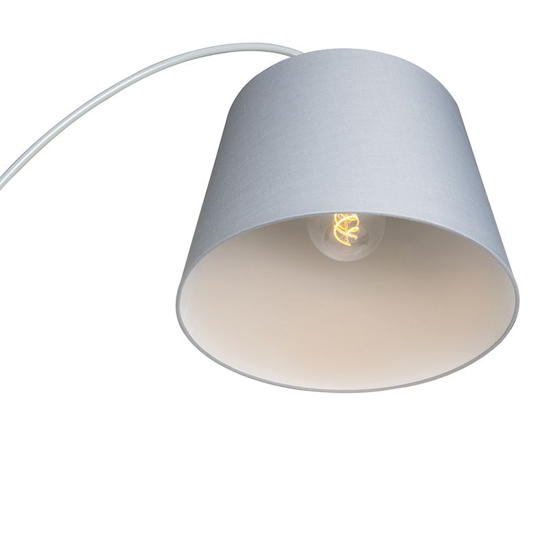 Smart booglamp staal met grijs incl. wifi A60 - Bend
