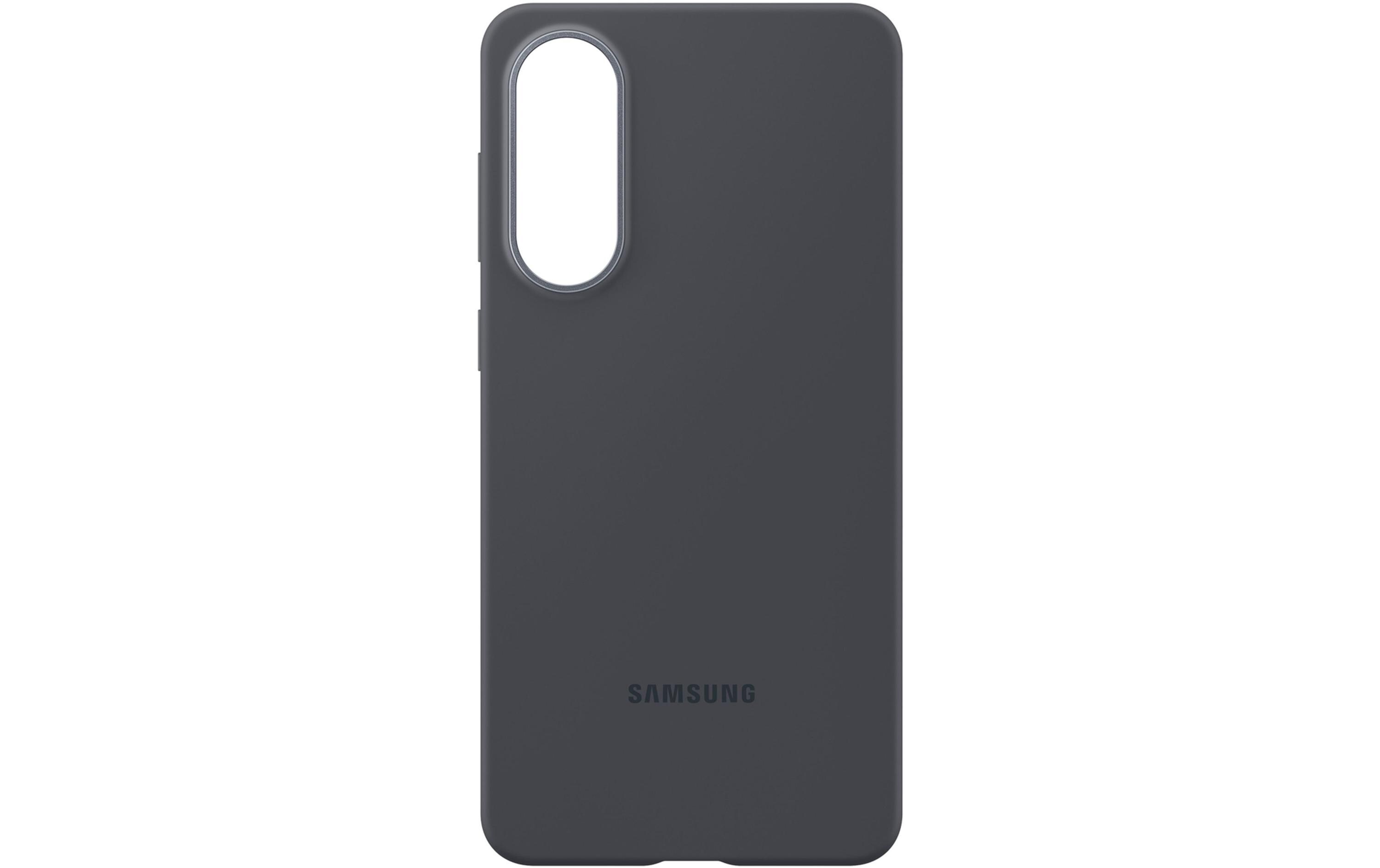 Back Cover Silicone Galaxy S25 Edge SchwarzModerne Handyhülle aus ultradünnem und griffigem Silikon für das Samsung Galaxy S25 Edge