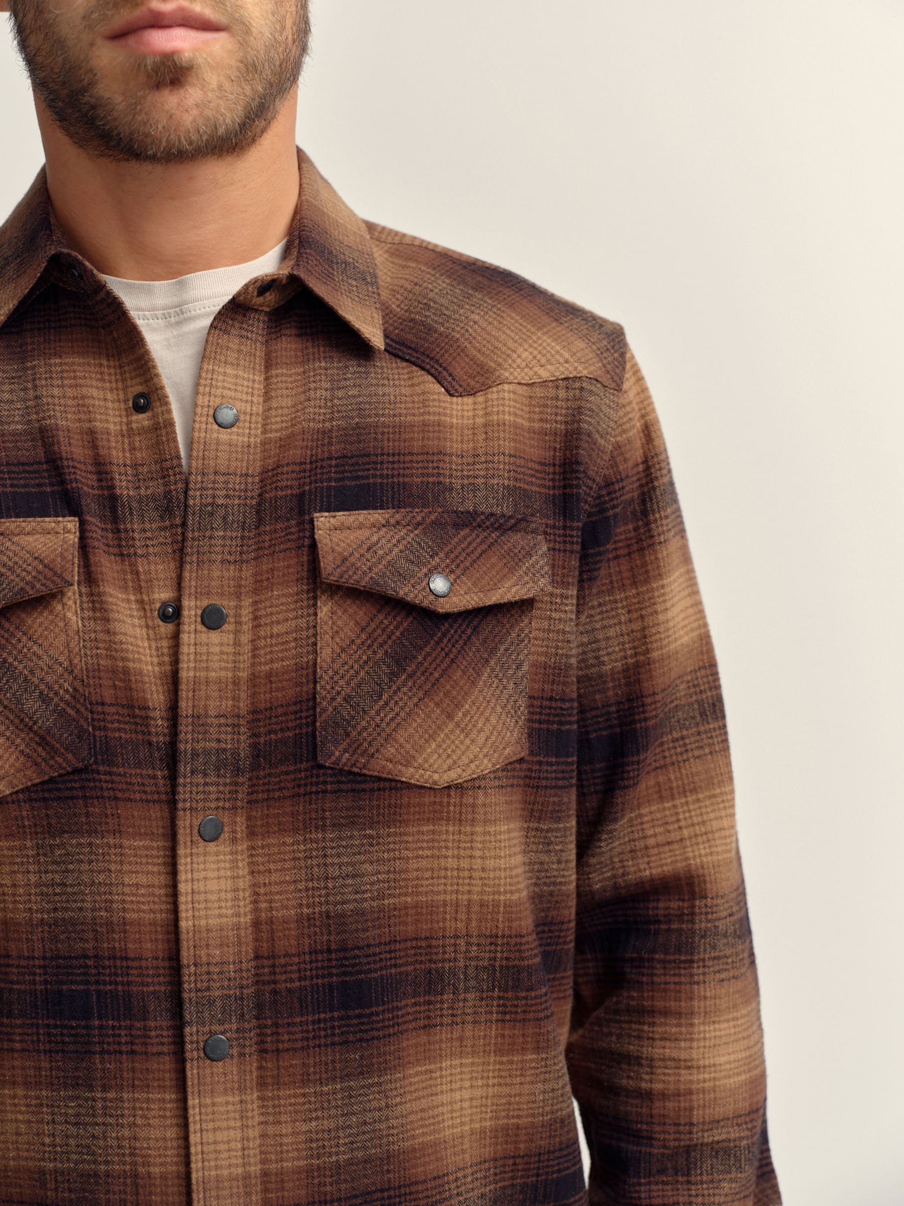 Bruin - Western Style Long Sleeve Check Shirt