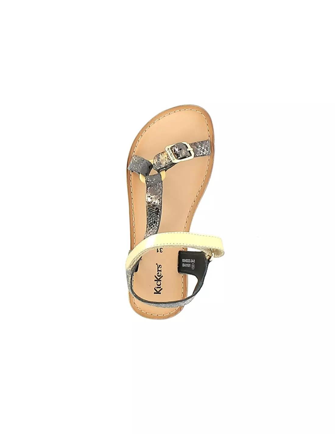 KICKERS BRASKA - Sandales & nu-pieds Noirorreptile