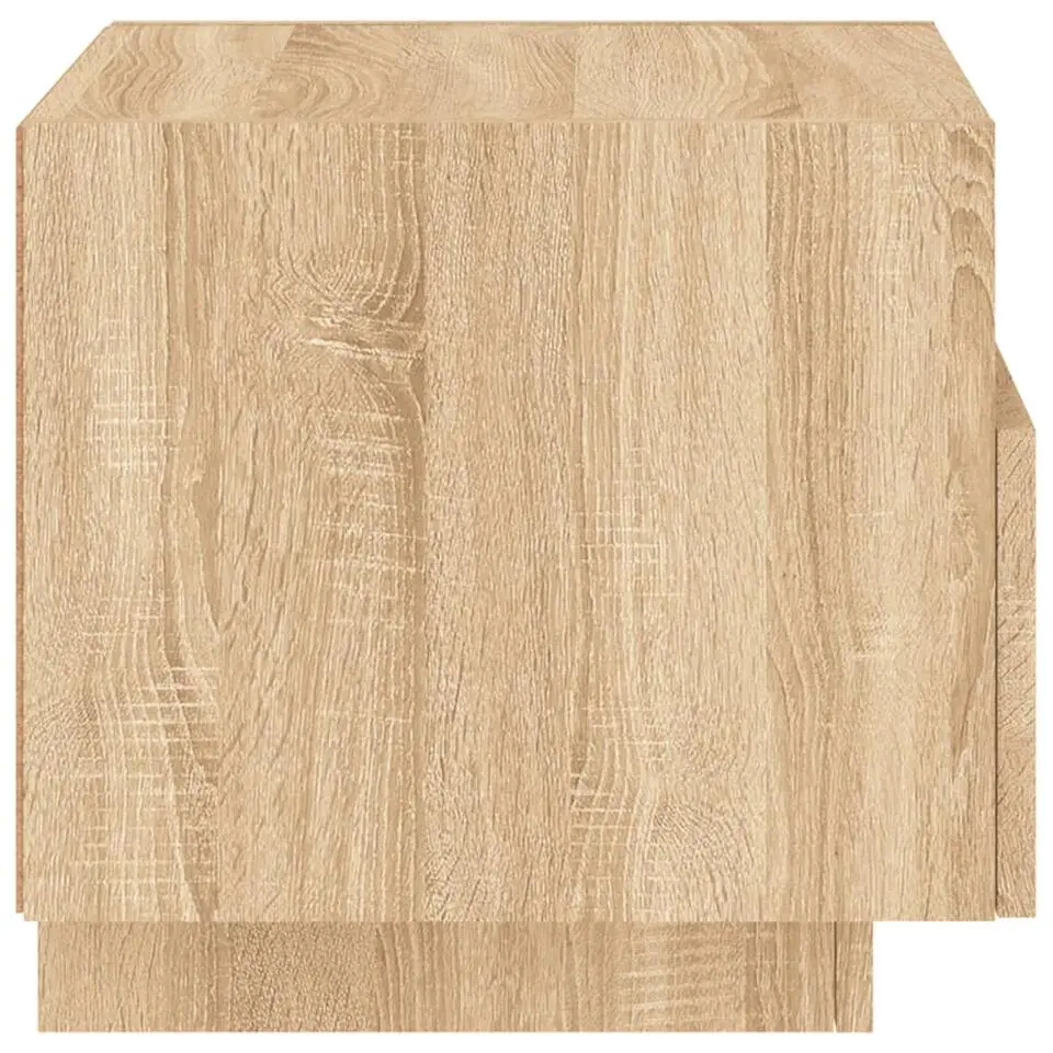 vidaXL - Nachtkastje - Bruin - Bewerkt hout - 2 stuks