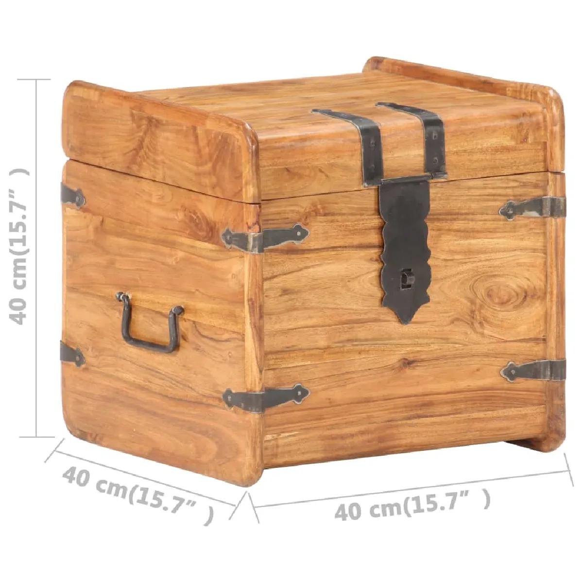 vidaXL Coffre Acacia Massif Petit