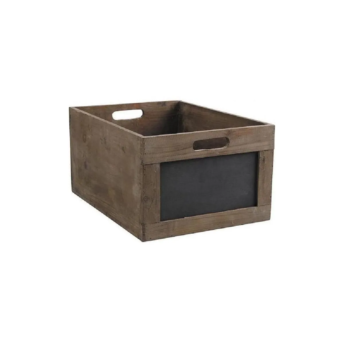 Aubry Gaspard Caisse de Rangement en Bois avec Ardoise