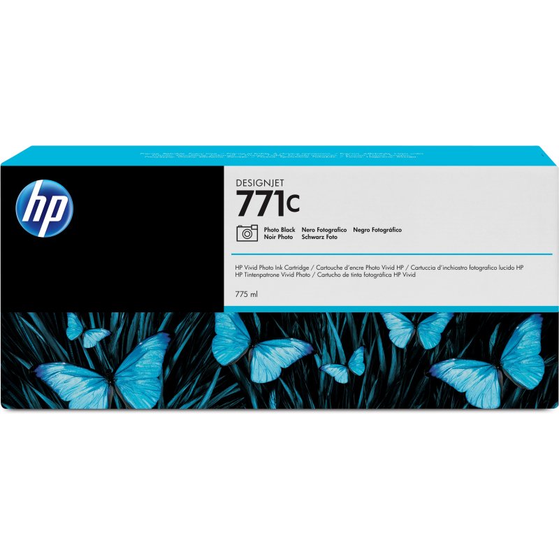 HP 771C cartouche d'encre DesignJet noir photo, 775 ml
