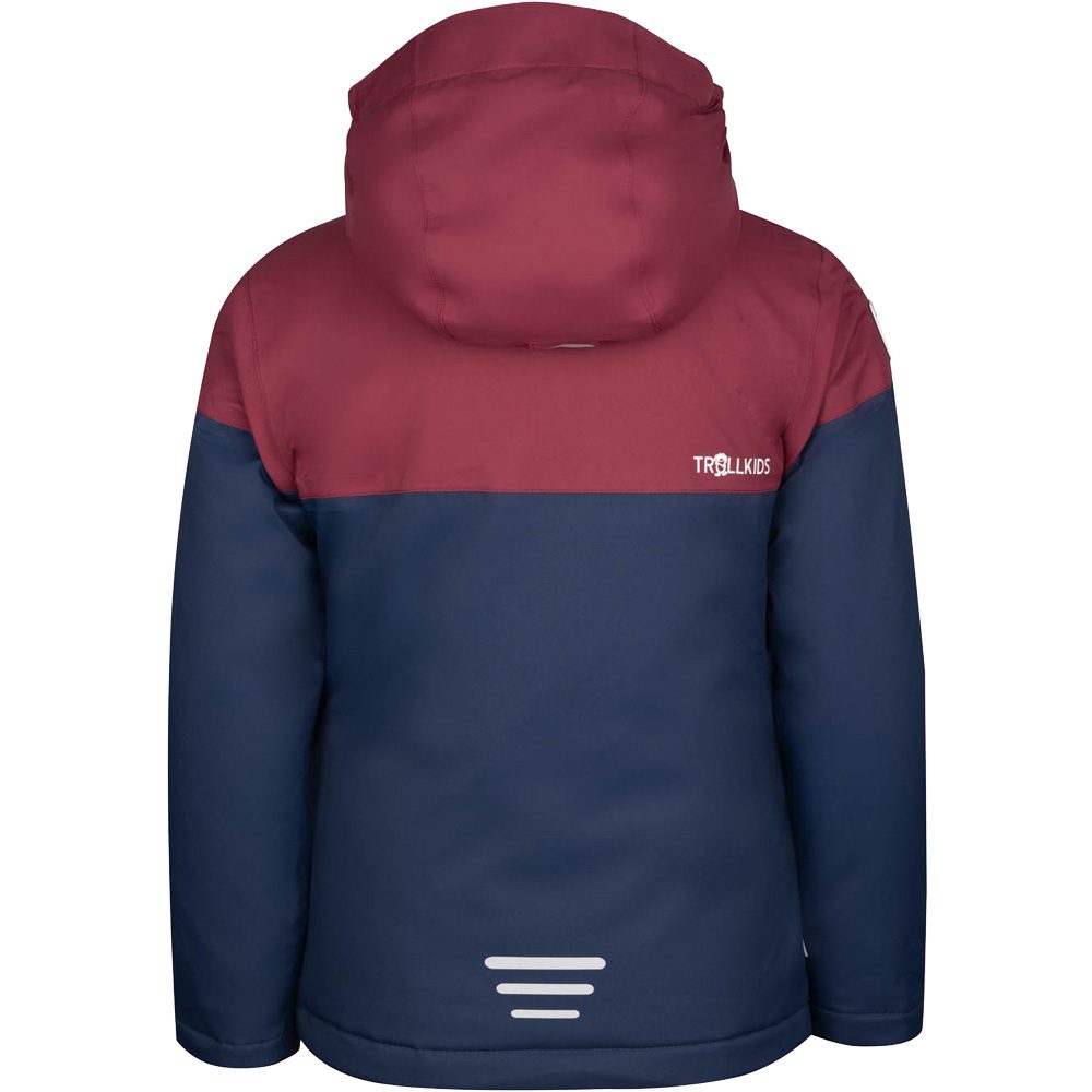 Trollkids Hallingdal Schneejacke Mädchen navy maroon red white