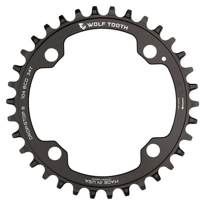 Plateau Wolf Tooth 104 BCD Drop-Stop B 9/10/11/12 Vitesses Noir