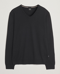 BOSS BLACK Melba Wool V-Neck Pullover Black