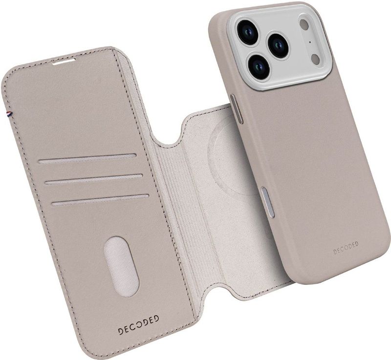 Decoded - 2 in 1 Leather Detachable Wallet - Solid Clay - Voor Apple iPhone 17 Pro Max