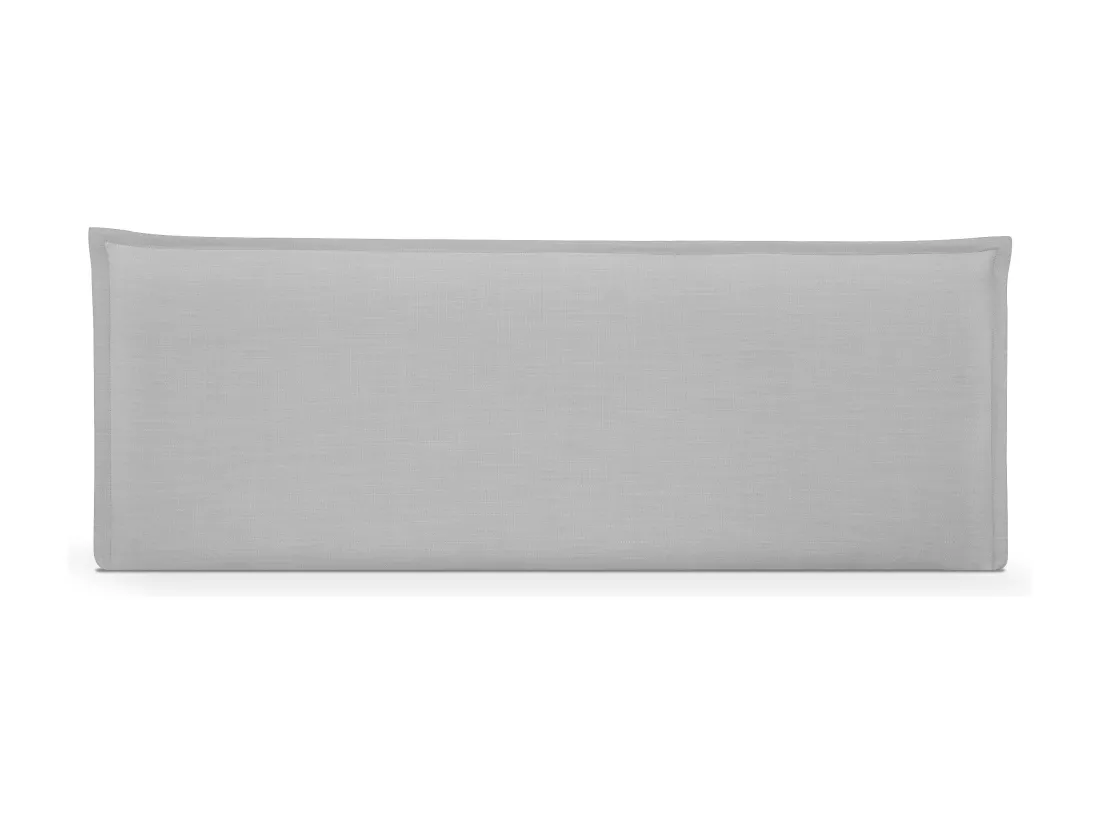 DHOME Tête de lit en lin naturel lisse avec garniture 145x50cm Lits 135/140 - Gris clair