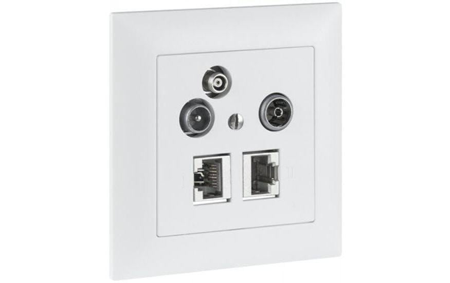Multimedia-Dose UP 3-Loch 11dB komplettMultimedia Dose komplett