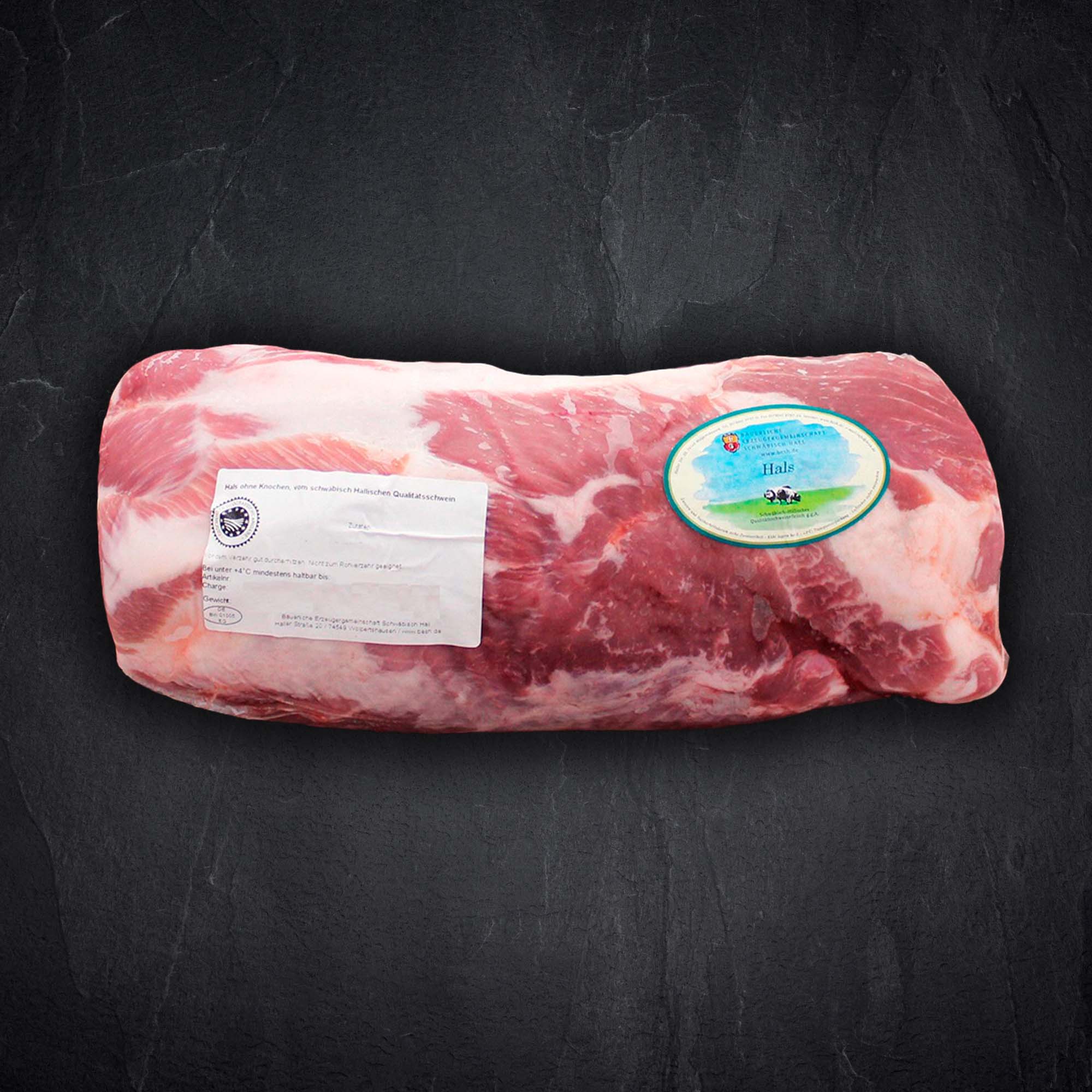 Schweinehals ohne Knochen SCHWÄBISCH HÄLLISCHES LANDSCHWEIN