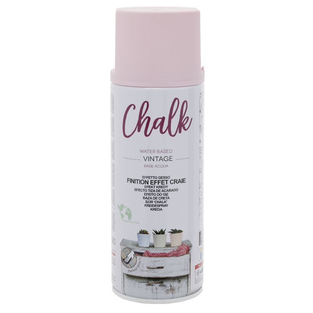 Peinture aérosol Chalk effet craie 400 ml Rose