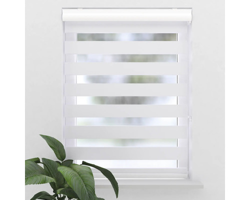 Soluna verduisterend dubbel rolgordijn D-R6 met cassette, wit, 40x175 cm