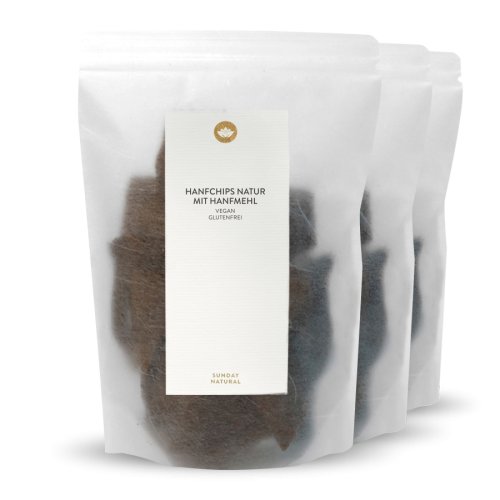 Sunday Natural Products  Hanfchips NaturMit Hanfmehl 3erSet