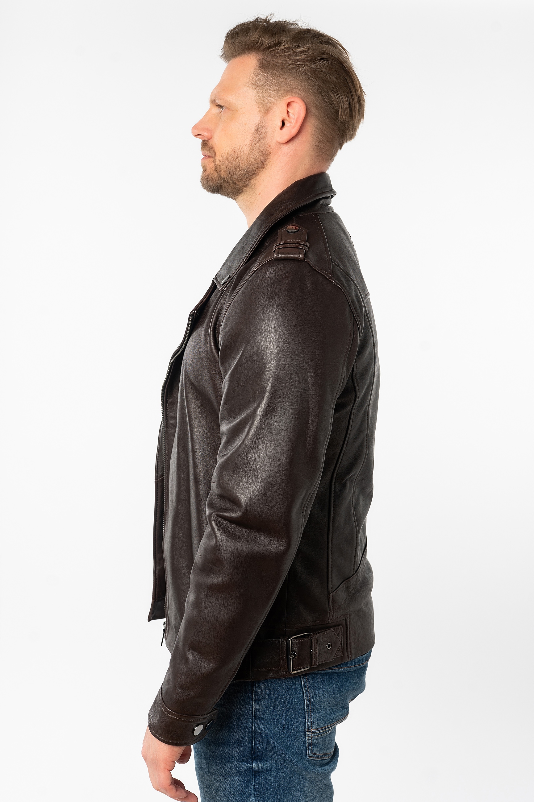 Mauritius Lederjacke »MMRibano SF« mit Reverskragen