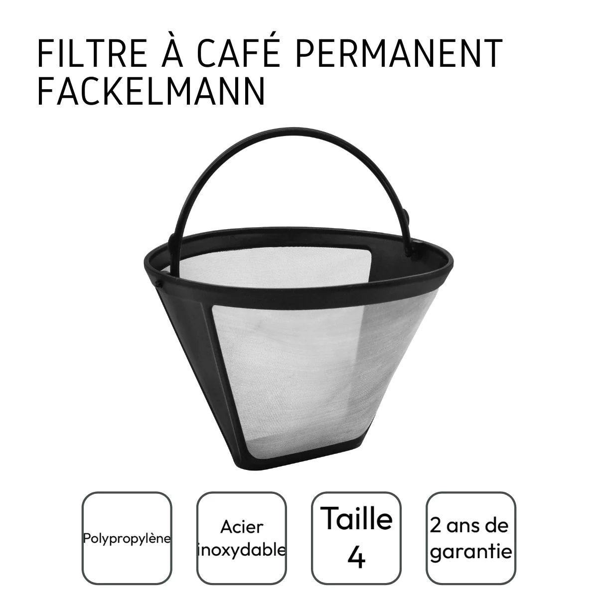 Filtre à café réutilisable GR4 Fackelmann