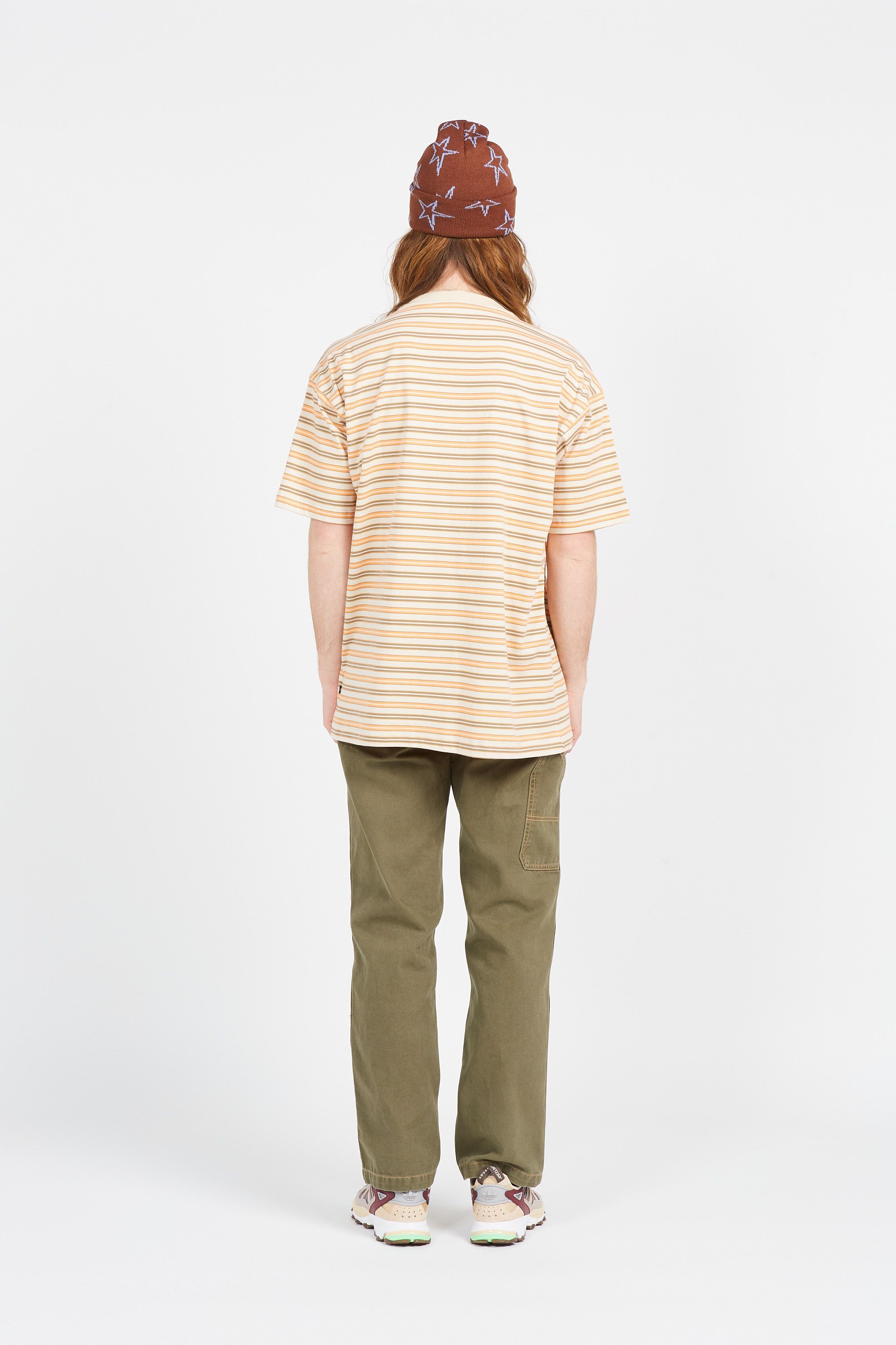 CONVERSE t-shirt YARN DYE STRIPED Beige