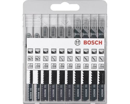Bosch X-Pro Line decoupeerzaagbladenset voor hout, 10-delig