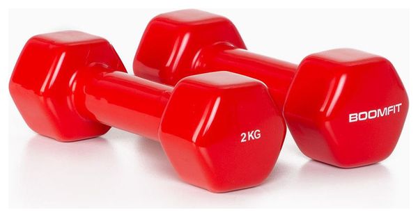 Haltères en Vinyle 2Kg (Paire) - BOOMFIT