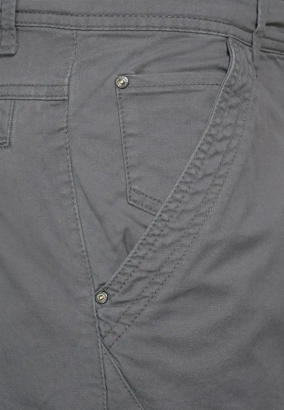 Slim Fit Cargohose - steel grey