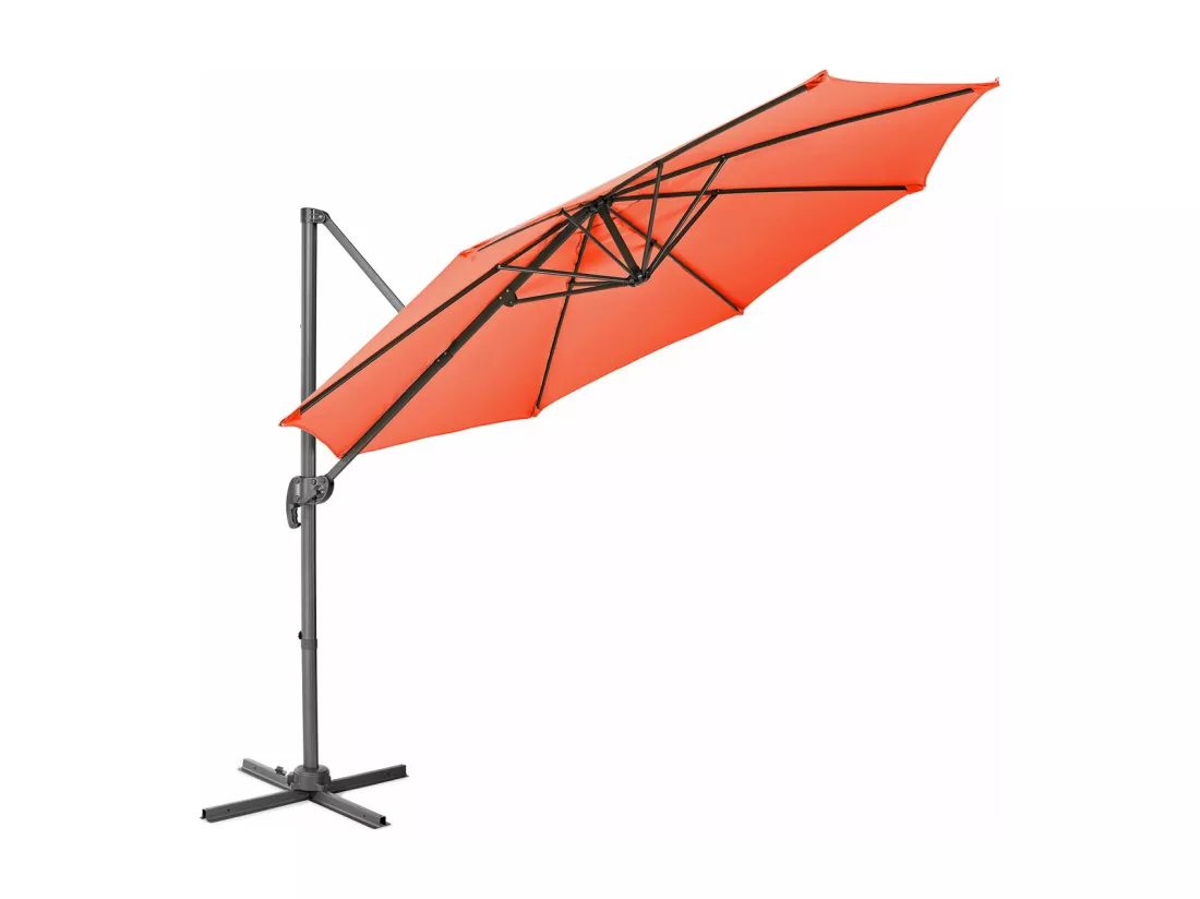 Parasol alu pivotant