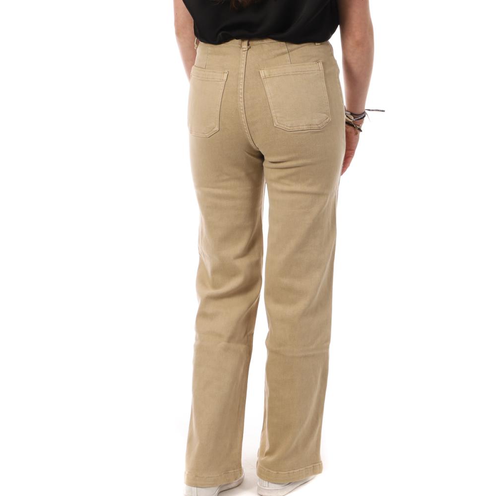 Jean Beige Femme My Tinas Jean Wide Leg