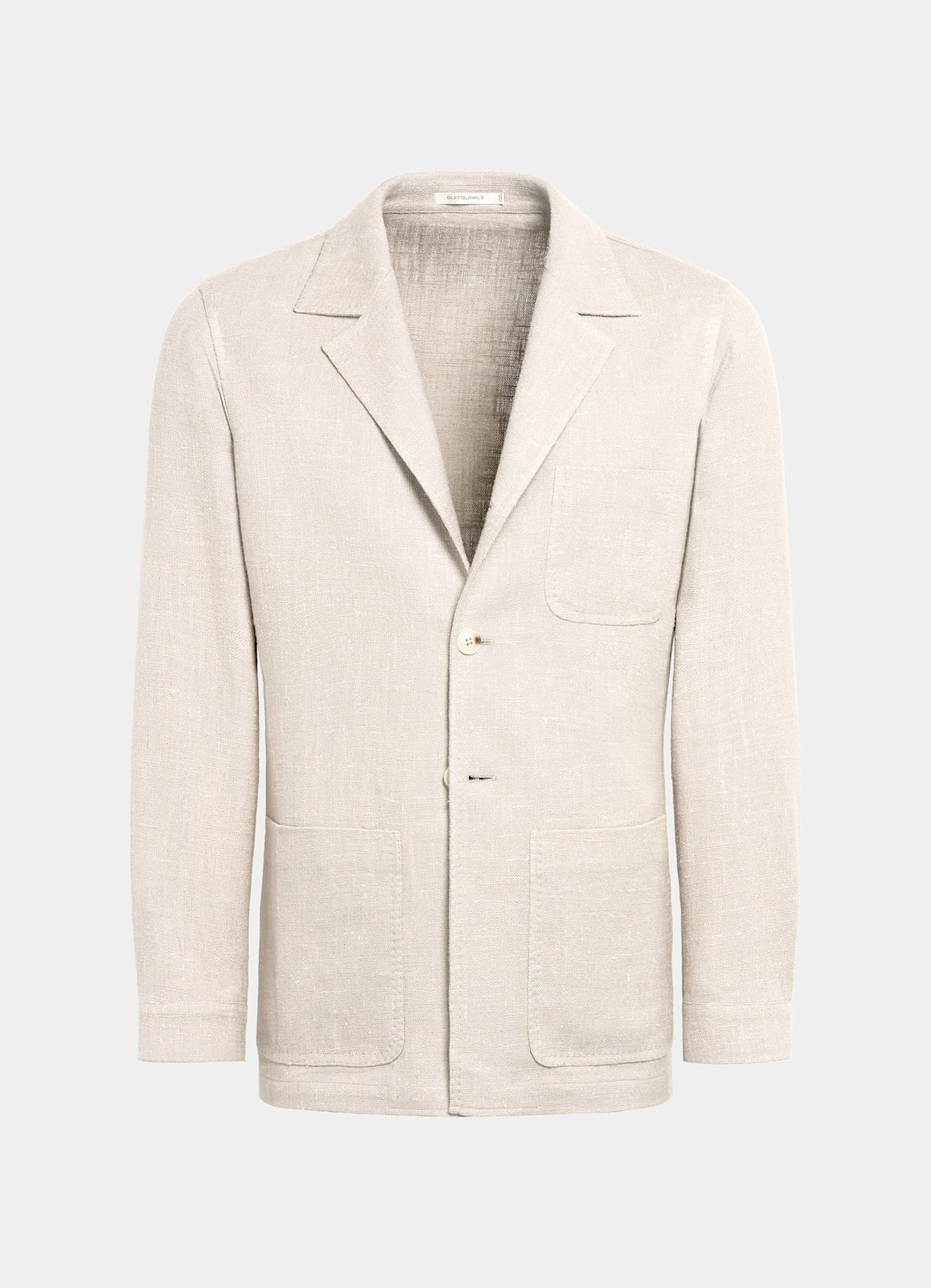 Veste chemise coupe Relaxed taupe clair