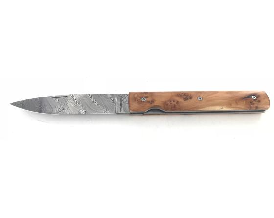 Le Français - Damas - Genévrier Couteau de Poche par Perceval