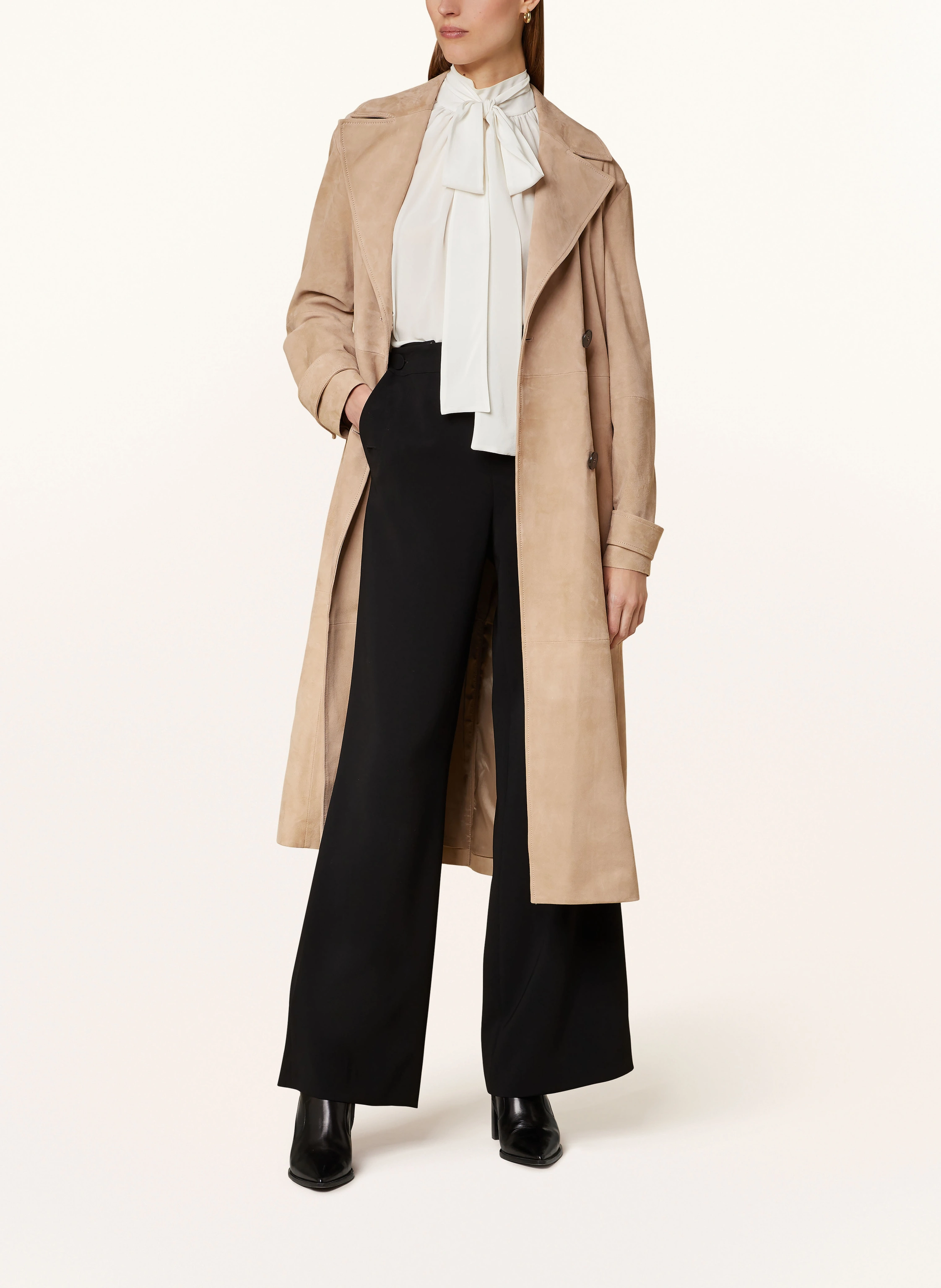 Max Mara STUDIO Trenchcoat FARNESE aus Leder