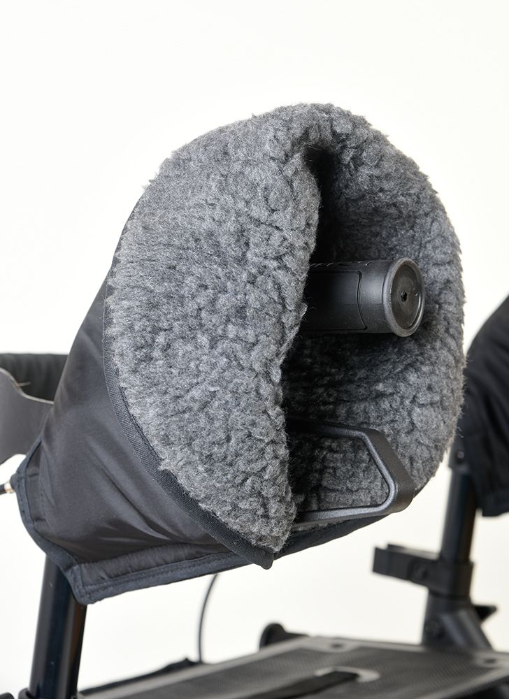 SoNa24 - Rollator-Handschuhe Rollstuhl-Handschuhe *EXTRAWARM* Handwärmer Muff Windschutz by Pellis