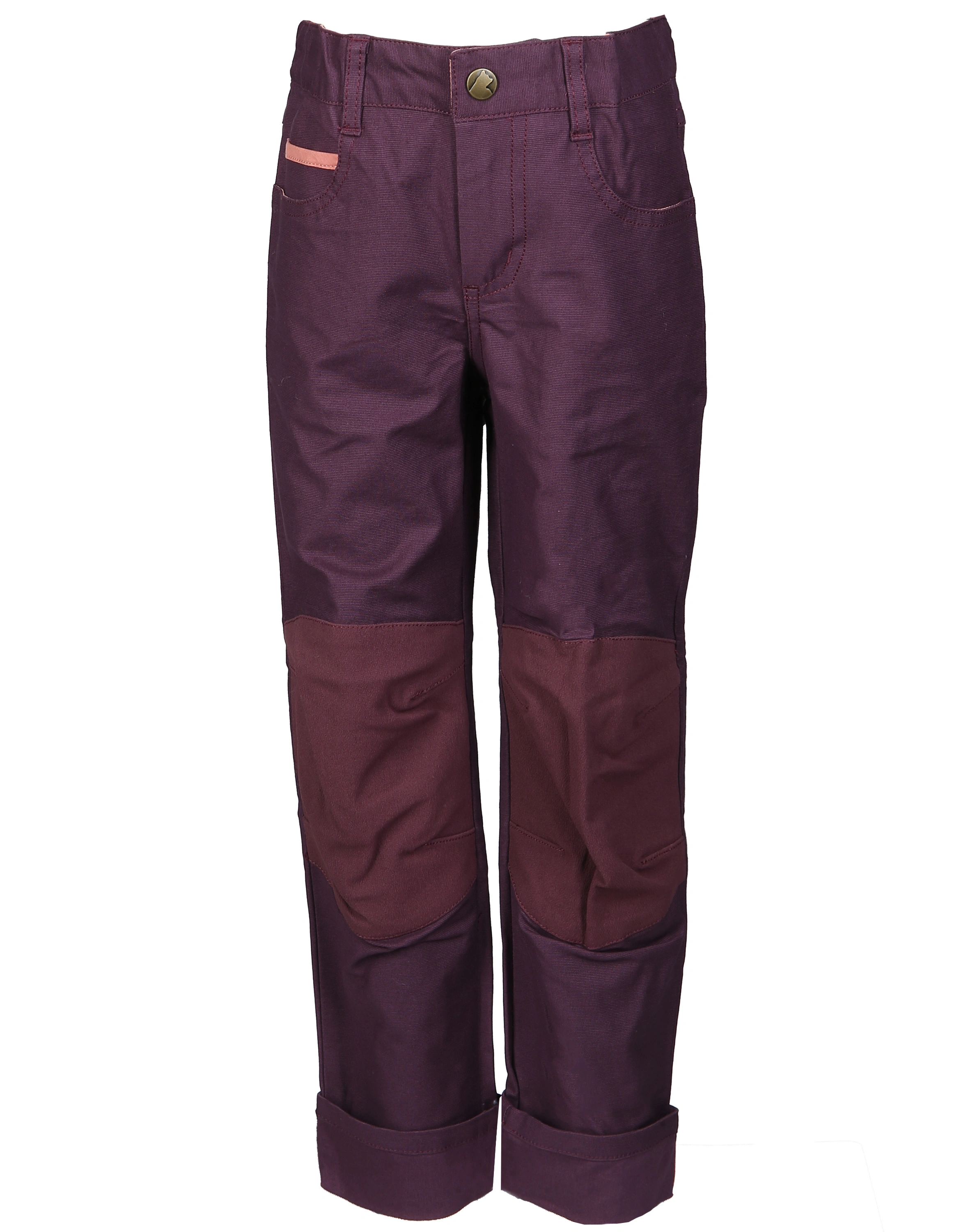 Outdoorhose KUUSI CANVAS mit Knieverstärkung in eggplant