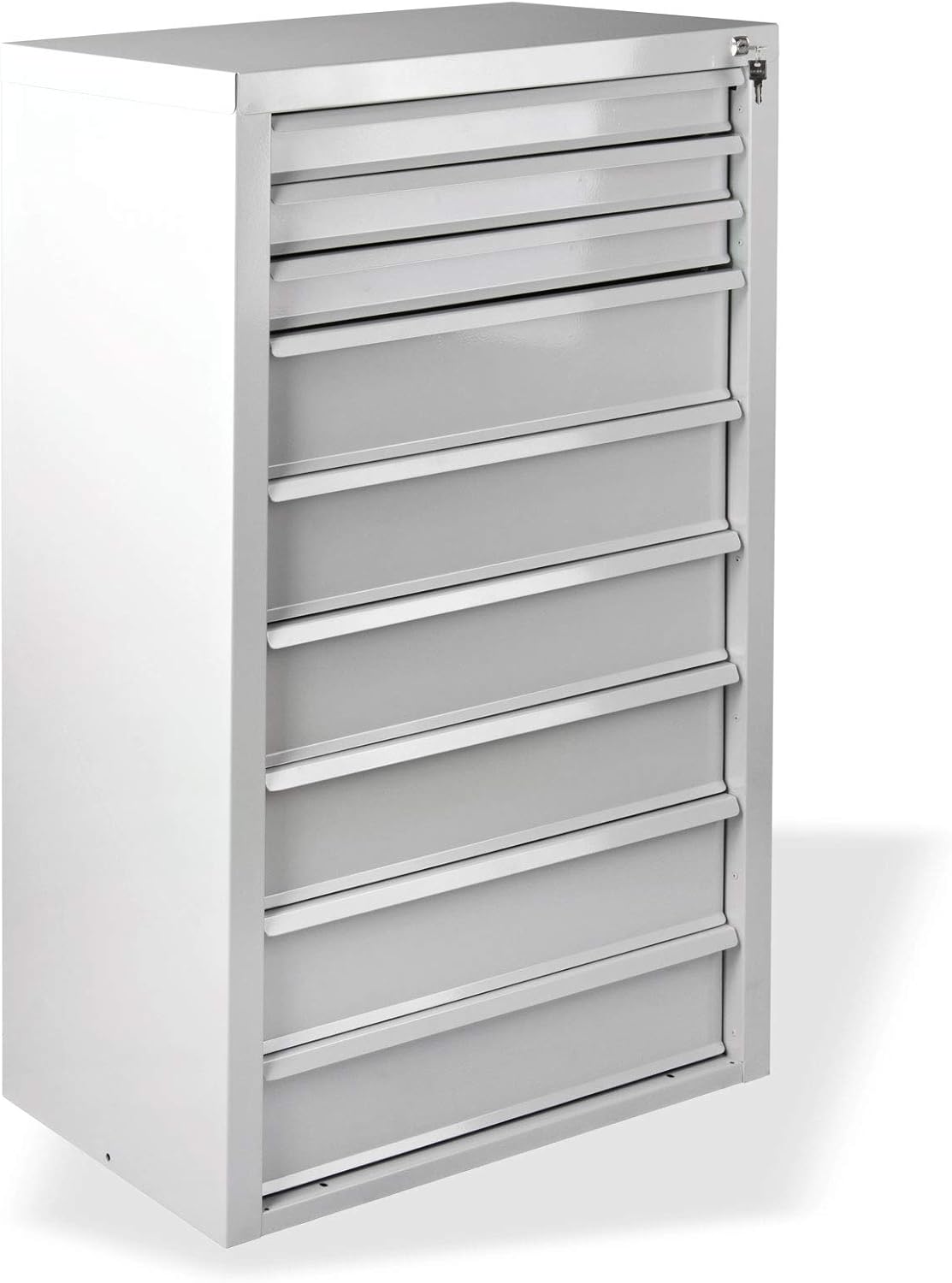 ADB Schubladenschrank RAL7035 Werkzeugschrank 9SL Schrank Schubladen, aus Metall, für die Werkstatt als Werkzeugschrank, Hergestellt in der EU