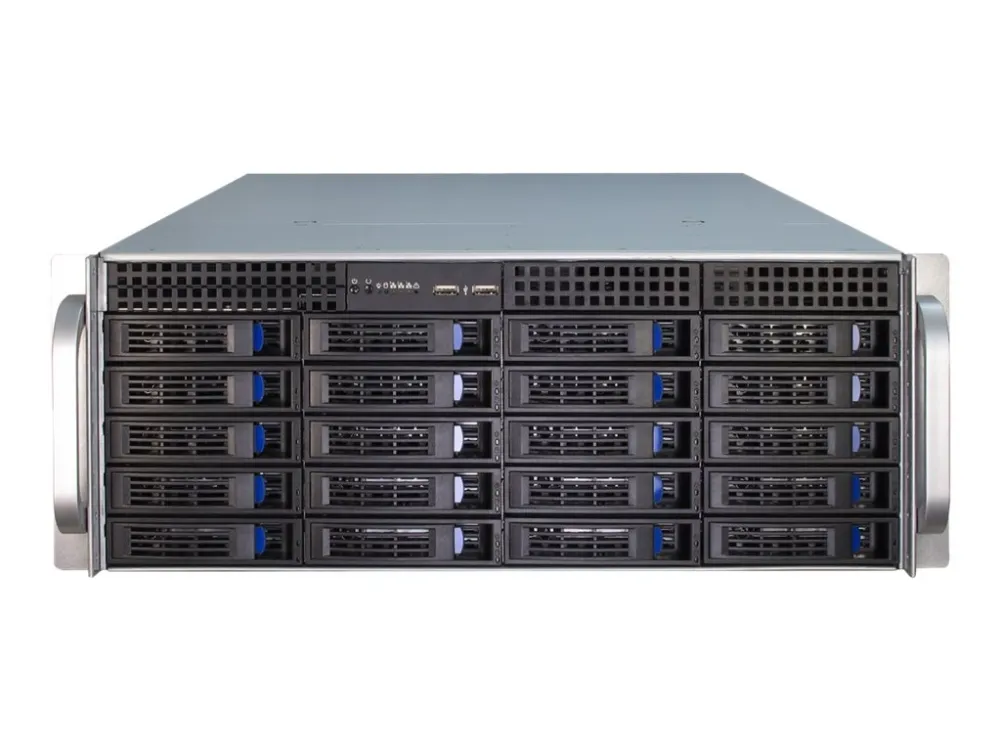Inter-Tech IPC 4U-4420 - Rack-monterbar - 4U - SSI EEB - ingen strømforsyning (ATX) - USB