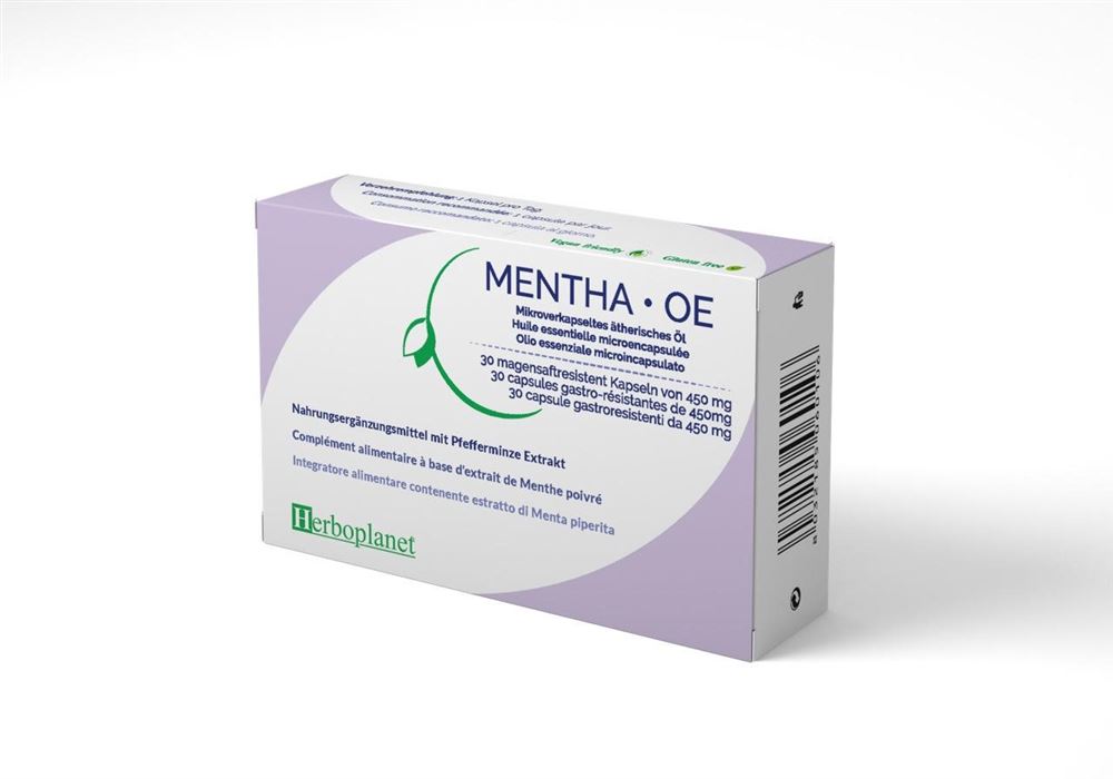 HERBOPLANET Mentha 450 mg<br>30 Stück, Blister, Kapsel
